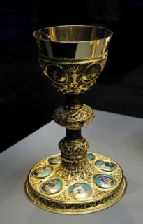 Gold-plated silver chalice.