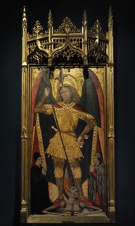 Saint Michael the Archangel with Two Donors.