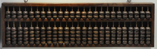 The Chinese abacus.