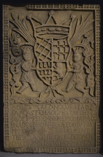 Commemorative stone plaque.