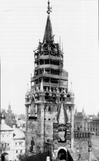 Restoration of the Spasskaya Tower in 1912