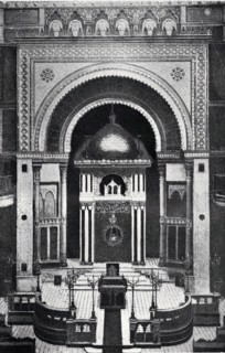 Interior view of the so-called Turkish synagogue in Vienna