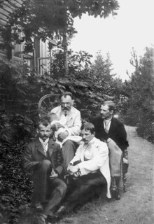 Professor Bernhard Avgustovich Kerber with his younger sons circa 1912