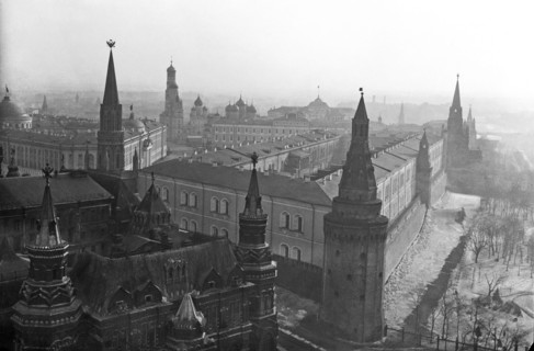 Aerial view of the Moscow Kremlin