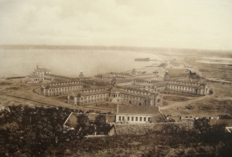 Aerial view of Odessa Ukraine circa early 1900s