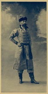 Major General Christopher Platonovich Derfelden in the clothes of the Russian boyar of the times of Tsar Alexei Mikhailovich circa 1903