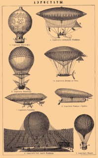 Various air balloons and airships