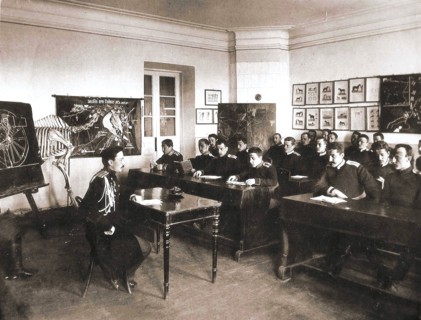 1890s Classroom for men in Russia circa  1890