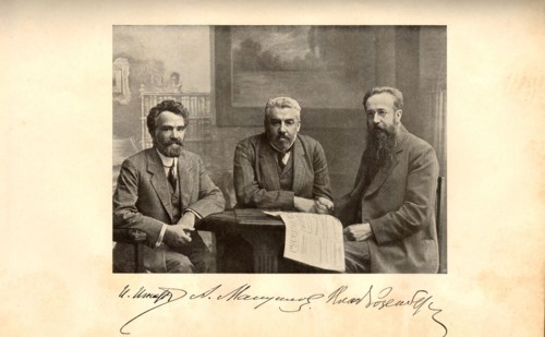 Editorial staff of the newspaper Russkie Vedomosti circa  1913