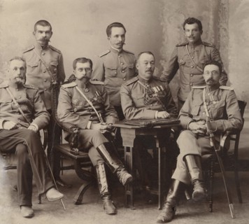 Officers of the Irkutsk gendarmerie headed by Colonel M