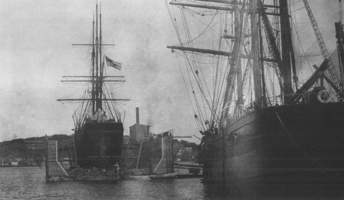 Yacht Zarya in the Norwegian dock circa unknown date