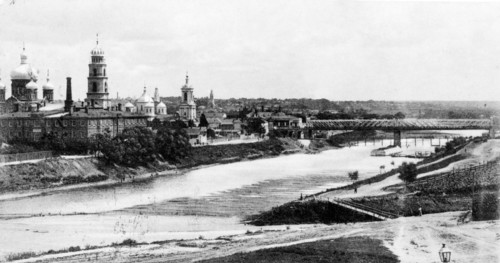 The Oka river and Mariinsky bridge circa  unknown date