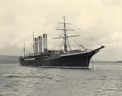 Dobroflot cargo-and-passenger steamer Moskva circa  before 1903