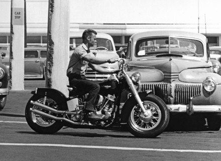 Man Riding Harley-Davidson