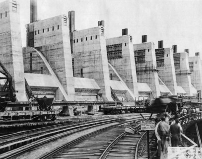 Wilson Dam Under Construction