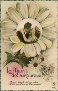 French Couples Postcard