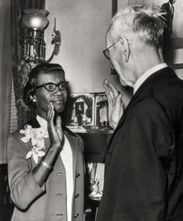 Shirley Chisholm Takes Oath