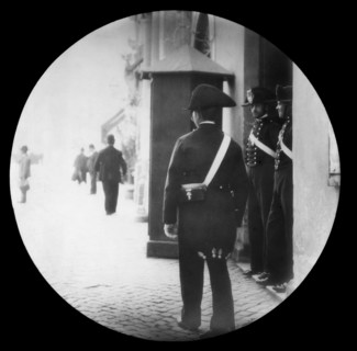 Carabinieri Legione Roma On Guard.