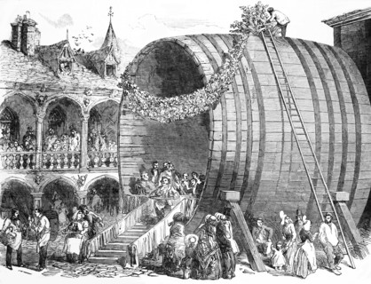The Inauguration Of A Giant Wine Tun At Dieppe.