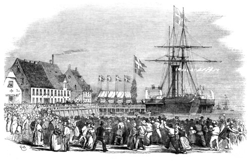 Arrival Of The King Of Denmark At Flensburg.