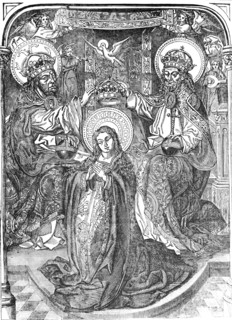 The coronation of the virgin.