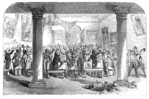 Dejeuner To The 89th Regiment In The Town Hall At Waterrford Before Departing To The Crimea.
