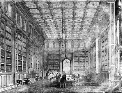 New houses of parliment, Library of the house of commons.