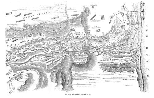 Plan of the battle of Alma.