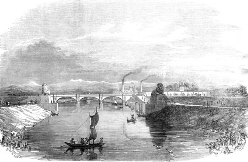 The Ganges canal at Roorkee.