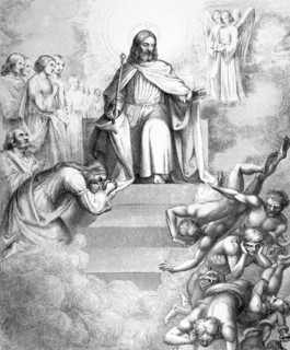 But when the Son of Man comes in his glory, and all the holy angels with him, then he will sit on the throne of his glory.