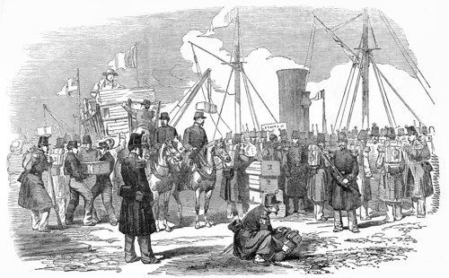 Embarkation Of Arms At Calais, France On Friday.
