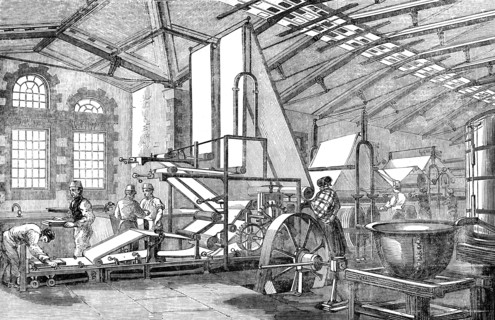 The bank note paper mill at Laterstoke Hants.