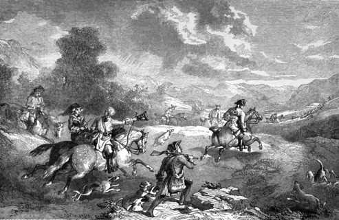 Stag Hunting in The Reign Of George II.