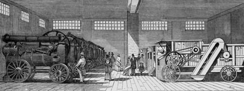 Steam Engines And Thrashing Machines At The Smithfield Club Show.