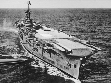 The Ark Royal before she was sank.