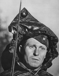 The face of a Soviet Russia soldier.