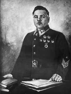 USSR Marshal K Voroshilov.