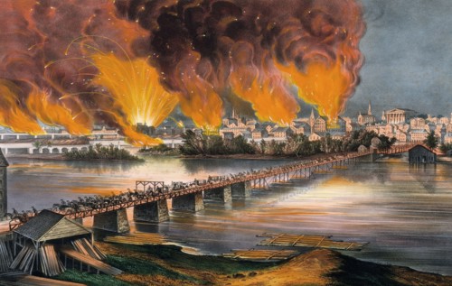 The Evacuation Fire in Richmond.