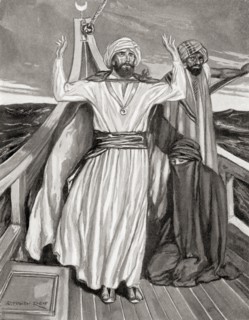 The journey of Maimonides from Fez to Palestine in 1165.