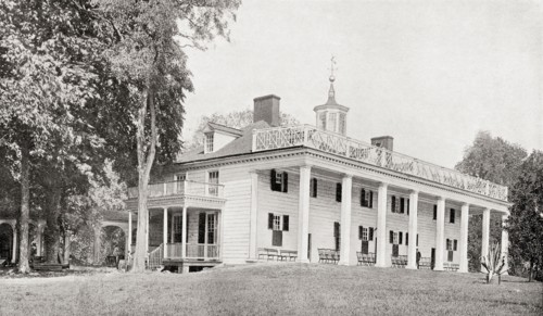 Mount Vernon, the residence of George Washington.