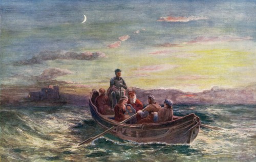 The escape of Mary, Queen of Scots.