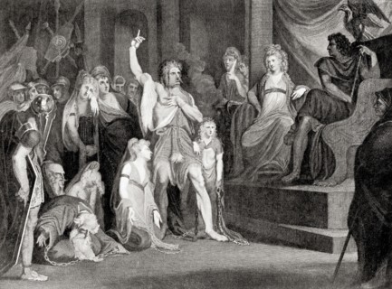 Caractacus at the Tribunal of Claudius at Rome, Italy.