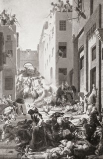 The massacre of the Mamelukes at the Cairo citadel.