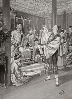 Li Bai at the court of the Emperor Xuanzong aka Emperor MinghuaNgain Chang'an, China.