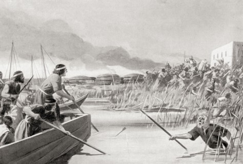 The conquest of the Sealand, Babylonia.