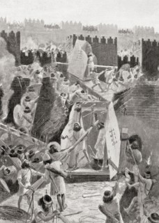 The Persians storming the Citadel of Babylon in 539BC.