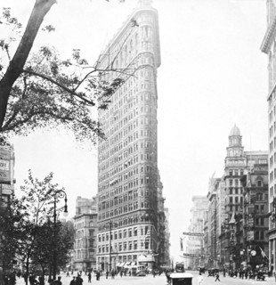 The flat Iron building New York United States of America.