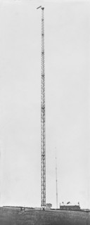 British radio transmitter mast during WW1.