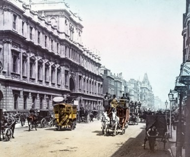 Burlington House and Piccadilly.