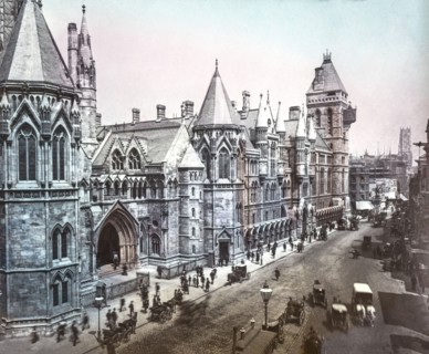 The new Law Courts, looking down from Fleet Street.